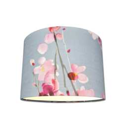 Lampshades in Voyage Maison Seville Blossom Slate Grey Fabric Handmade Free Delivery - thumbnail 1