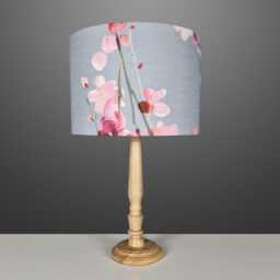 Lampshades in Voyage Maison Seville Blossom Slate Grey Fabric Handmade Free Delivery - thumbnail 4