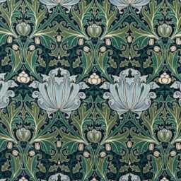 William Morris Helena Velvet Indigo/Boughs Cushion Cover Pillow Home Interior Deco - thumbnail 4