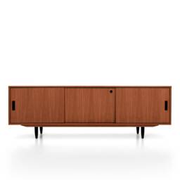 Mid-Century Sideboard, Dresser, Commode, Credenza Made Of Oak Vaneer - Teak Colour Livlo T-S04