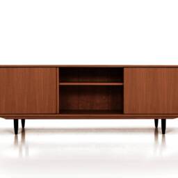 Mid-Century Sideboard, Dresser, Commode, Credenza Made Of Oak Vaneer - Teak Colour Livlo T-S04 - thumbnail 4