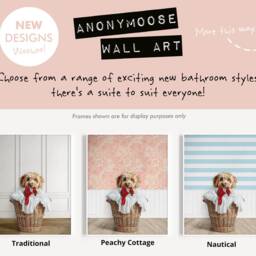 Custom Pet in Laundry Basket Print, Personalised Dog, Dog From Photo Art Gift, Unique Cat Room Bathroom - thumbnail 3