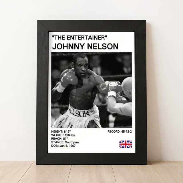 Johnny Nelson Boxing Poster Global Icons Art Print - image 1