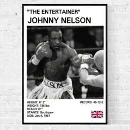 Johnny Nelson Boxing Poster Global Icons Art Print - thumbnail 3