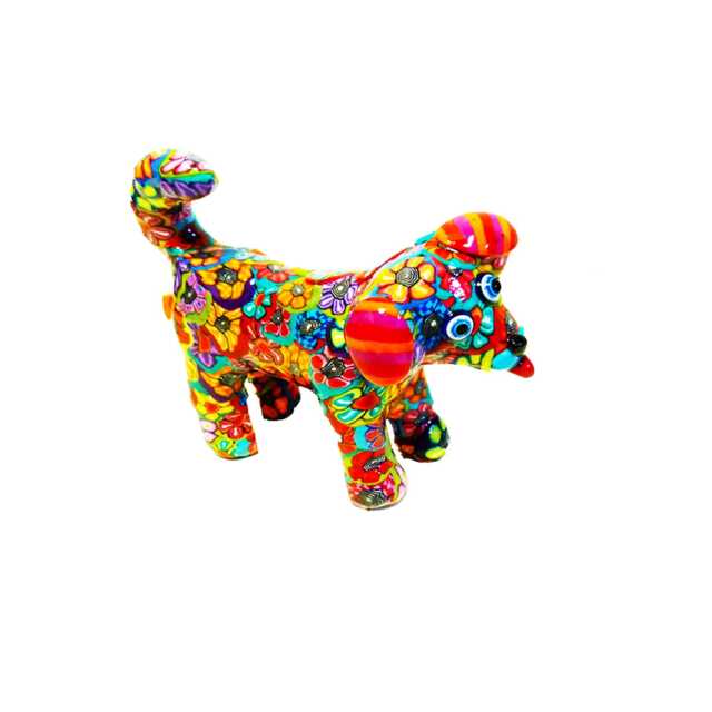 Handmade Polymer Clay Dog Sculpture 3D Home Decor - image 1