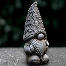 Garden Gnome Sculpture Outdoor Nordic Statue Concrete Pixie Decoration Handmade Ornament Front Door Decor Lover Gift Yard Art - thumbnail 1