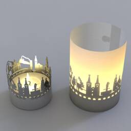 Berchtesgaden Skyline Shadow Play - Bavarian Gift Tube Souvenir - thumbnail 3