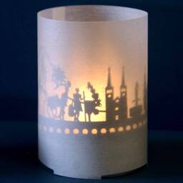 Berchtesgaden Skyline Shadow Play - Bavarian Gift Tube Souvenir