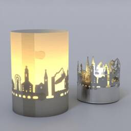 Berchtesgaden Skyline Shadow Play - Bavarian Gift Tube Souvenir - thumbnail 4