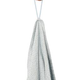 Linen Blue Waffle Weave Towel Set Of 3 - Bath Towel, Hand & Washcloth, A Perfect Gift For Everyone - thumbnail 4