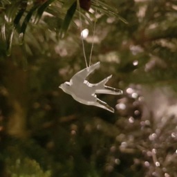 Bird Decoration, Xmas Swallow, Bird Christmas Ornament, Tree Lover Gift - thumbnail 2
