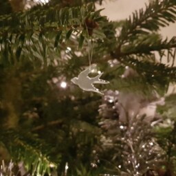 Bird Decoration, Xmas Swallow, Bird Christmas Ornament, Tree Lover Gift - thumbnail 3