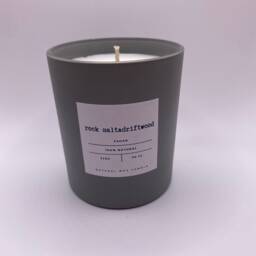 Rock Salt & Driftwood Scented Candle, Coconut Wax, 40 Hour Burn - thumbnail 3