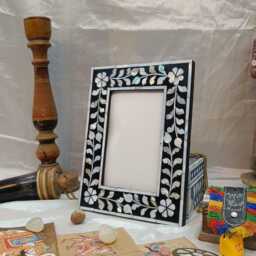 Handcrafted Mother Of Pearl Inlay Photo Frame - Elegant 8x10 - thumbnail 3
