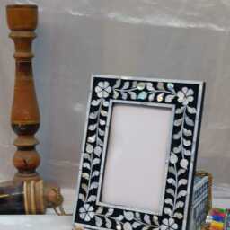 Handcrafted Mother Of Pearl Inlay Photo Frame - Elegant 8x10 - thumbnail 2