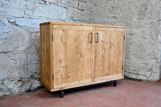 Reclaimed Wood Sideboard, Bespoke Industrial Furniture Handmade To Measure in Scotland - image 1
