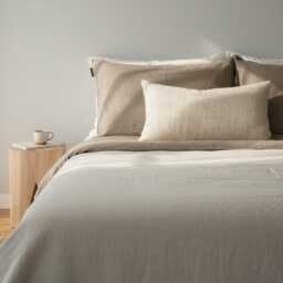 Handwoven Ivory Lumbar Pillow Cover, Organic Cotton, Neutral Textured Home Decor - thumbnail 3