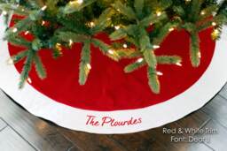 Christmas Tree Skirt. Personalized 54
