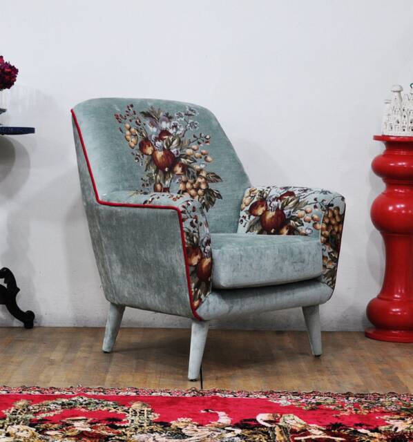 Bay Armchair - Light Mint Green Gobelin - image 1