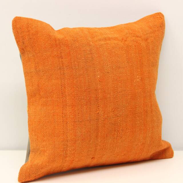 Handmade Kilim Pillow Cover 12x12, Vintage Turkish Wool - image 1