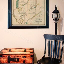 Old Indianapolis Map 1908 Indianapolis Print, Wall Decor Style Street Indiana Fine Art Poster - thumbnail 2