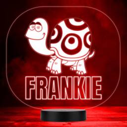Cute Turtle With Spotty Shell Led Lamp Personalised Gift Night Light - Bedroom - thumbnail 1