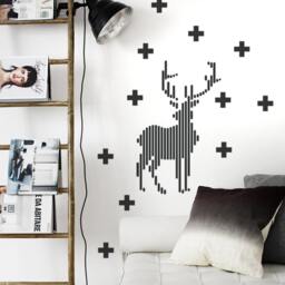 Wall Decal Crosses As Office Workspace Decor, Plus Sign Design Stickers, Swiss Cross Decals, Geometric Pattern Stickers, Urban Home Decor - thumbnail 3