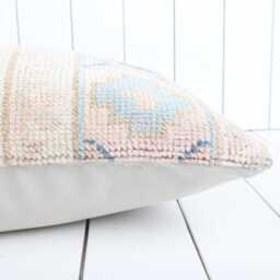 Kilim Lumbar Pillow Cover Turkish Anatolian Throw - 12x24 Inch - thumbnail 4
