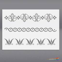 Greek Decorative Borders Stencil, For Walls Art & Furniture St53 - thumbnail 3