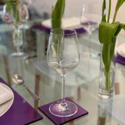 Purple Acrylic Placemats - Set Of 4 Contemporary Table Decor - thumbnail 3