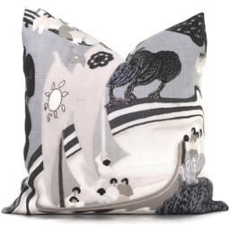 Schumacher Chinoiserie Pillow Cover Opal Pearl River Accent Rts - thumbnail 1