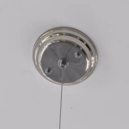 Mid Century Modern Chrome Bar Chandelier With Recycled Glass Bottle Light Fixtures - thumbnail 3
