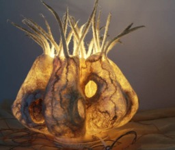 One Of A Kind, Felted Lamp. Wool Lamp, Night Light. Ukrainian Seller Ukraine Kyiv