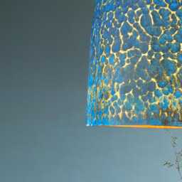 Handmade Blue Patina Brass Pendant Light Rustic Dome Ceiling Lamp - thumbnail 3