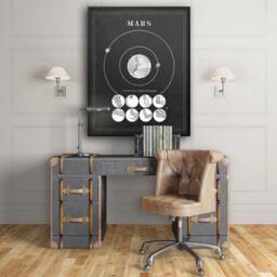 Mars Astronomy Art Print Vintage Solar System Orbit - thumbnail 4
