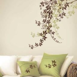 Wall Stencil Virginia Creeper Lg - Diy Decor With Stencils - thumbnail 2
