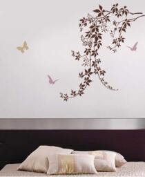 Wall Stencil Virginia Creeper Lg - Diy Decor With Stencils - thumbnail 1