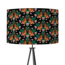 Crazy Tiger Tropical Lampshade Leopard 25cm 30cm 35cm 40cm 45cm Drum Lamp Shade - Shade, Handmade Home Decor Ceiling Table - thumbnail 2