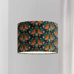 Crazy Tiger Tropical Lampshade Leopard 25cm 30cm 35cm 40cm 45cm Drum Lamp Shade - Shade, Handmade Home Decor Ceiling Table - thumbnail 3