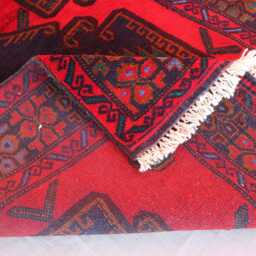 3x5'5 Ft Red Afghan Zer Khaki Rug, Turkmen Hand Knotted Veg Dyes Wool Tribal Geometric Oriental Area Rug For Bedroom, Living Room - thumbnail 4