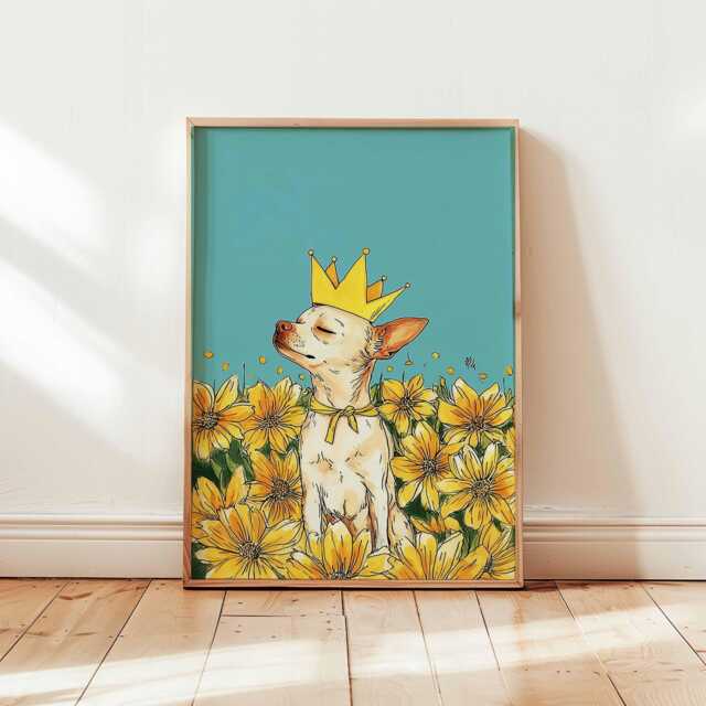 Chihuahua Poster, Dog Wall Art, Cute Pet Print, Decor, Puppy Posters, Small Art Prints, Gift For Lovers - image 1