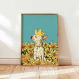 Chihuahua Poster, Dog Wall Art, Cute Pet Print, Decor, Puppy Posters, Small Art Prints, Gift For Lovers - thumbnail 1