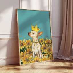Chihuahua Poster, Dog Wall Art, Cute Pet Print, Decor, Puppy Posters, Small Art Prints, Gift For Lovers - thumbnail 2