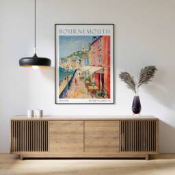 Bournemouth Print, Travel Poster, Vintage Wall Art - thumbnail 3