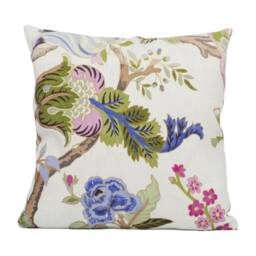 Sanderson - Fusang Tree Peacock Blue -stunning Of Life Cushion Cover Handmade Throw Pillow Designer Home D??cor - thumbnail 3