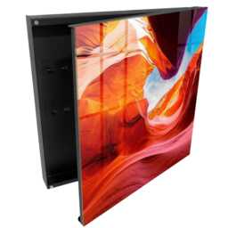 Colorful Rocks Key Cabinet For Home, Orange Box Wall, Abstract Nature, Nature & Wildlife Lovers