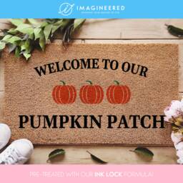Pumpkin Patch Doormat - Porch Decor Fall Welcome Mat Door Rug Decorations - thumbnail 1