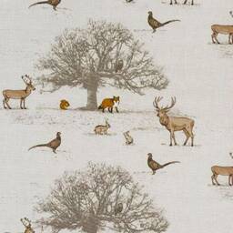 Handmade Chaise Sofa Tatton Autumn Animal Cotton Upholstery - thumbnail 3