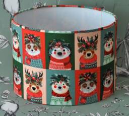 Handmade Christmas Animal Lampshade Festive Drum Table Or Pendant Lampshade - thumbnail 1