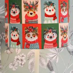 Handmade Christmas Animal Lampshade Festive Drum Table Or Pendant Lampshade - thumbnail 2
